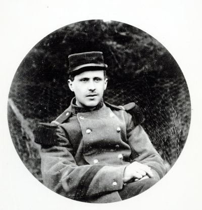 Jules-Andre Peugeot, first French soldier to be killed in the First World War on 2 August 1914 by French Photographer